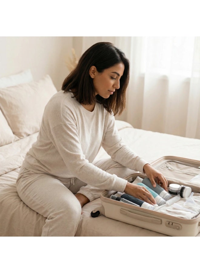 19pack Travel Bottles for Toiletries,  TSA Approved Silicone Travel Containers for Toiletries, Leak Proof Refillable Liquid 3oz 2oz Travel Essentials For Shampoo Conditioner Lotion - Image 5